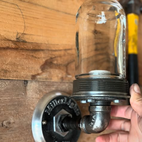 Wall sconce-Handcrafted, rustic
