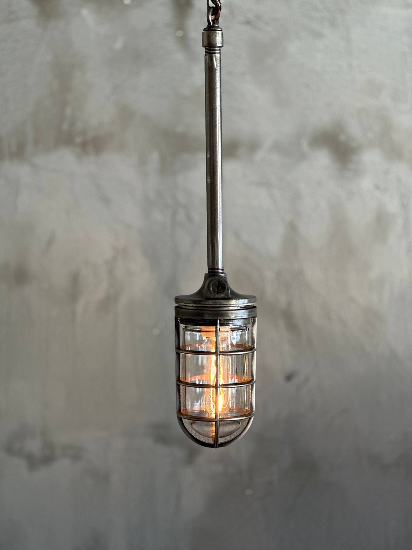 Industrial Cage Pendant Light - 'Lancer'
