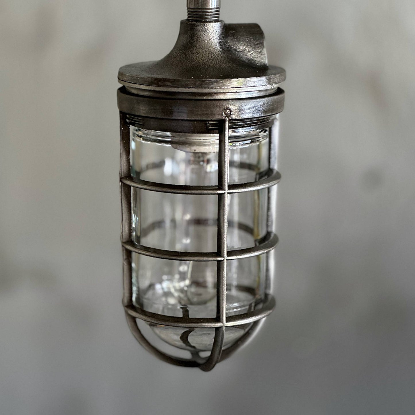 Industrial Cage Pendant Light - 'Lancer'
