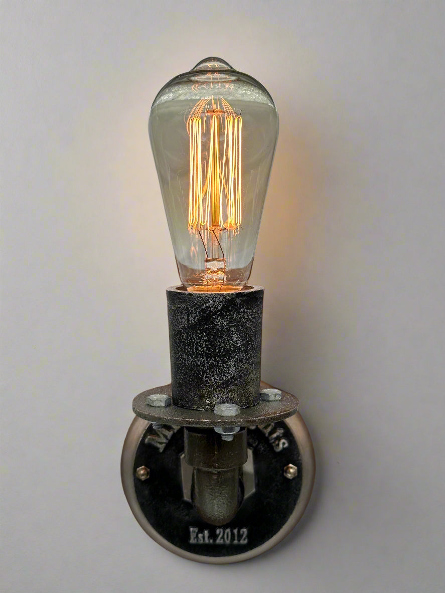 Vintage Industrial Single Wall Sconce -  The Chamberlain