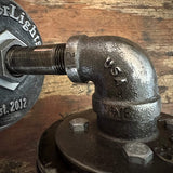 Handcrafted industrial sconce