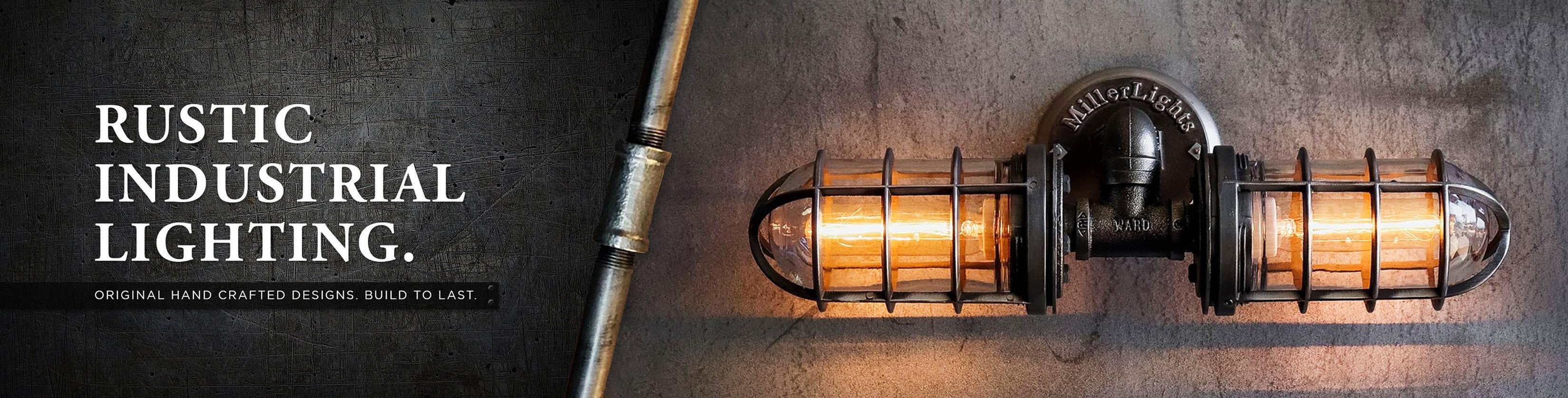 Handcrafted Unique Rustic Industrial Style Lighting Store Quality American Craftsmanship