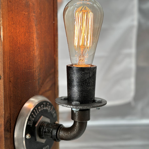 Vintage Industrial Single Wall Sconce -  The Chamberlain