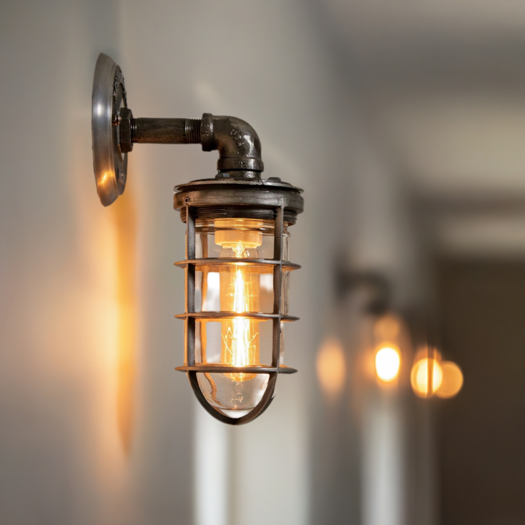 Hallway wall sconce