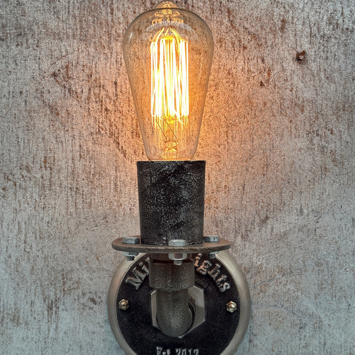 Vintage Industrial Single Wall Sconce -  The Chamberlain