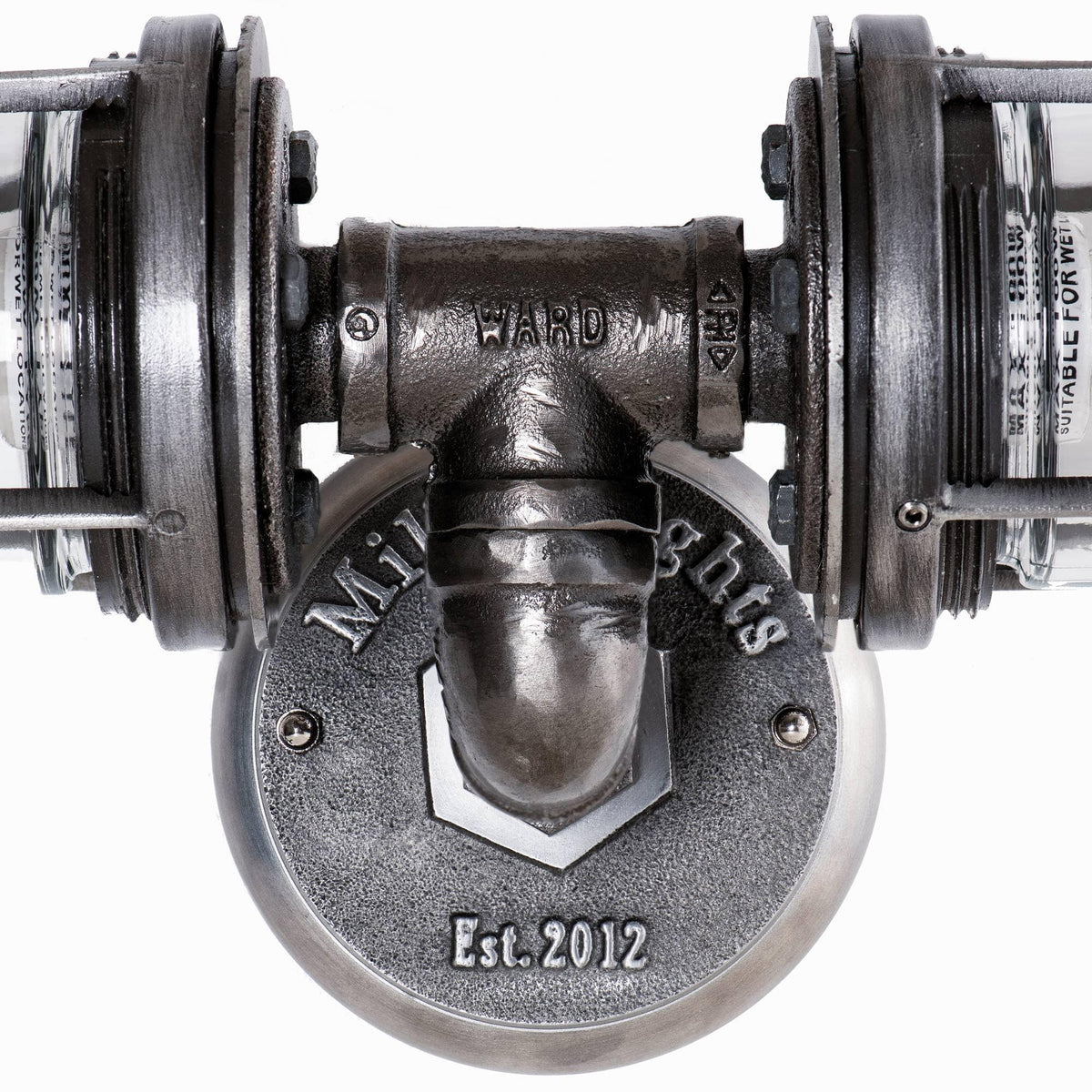 iron and steel wall lighting fixtures