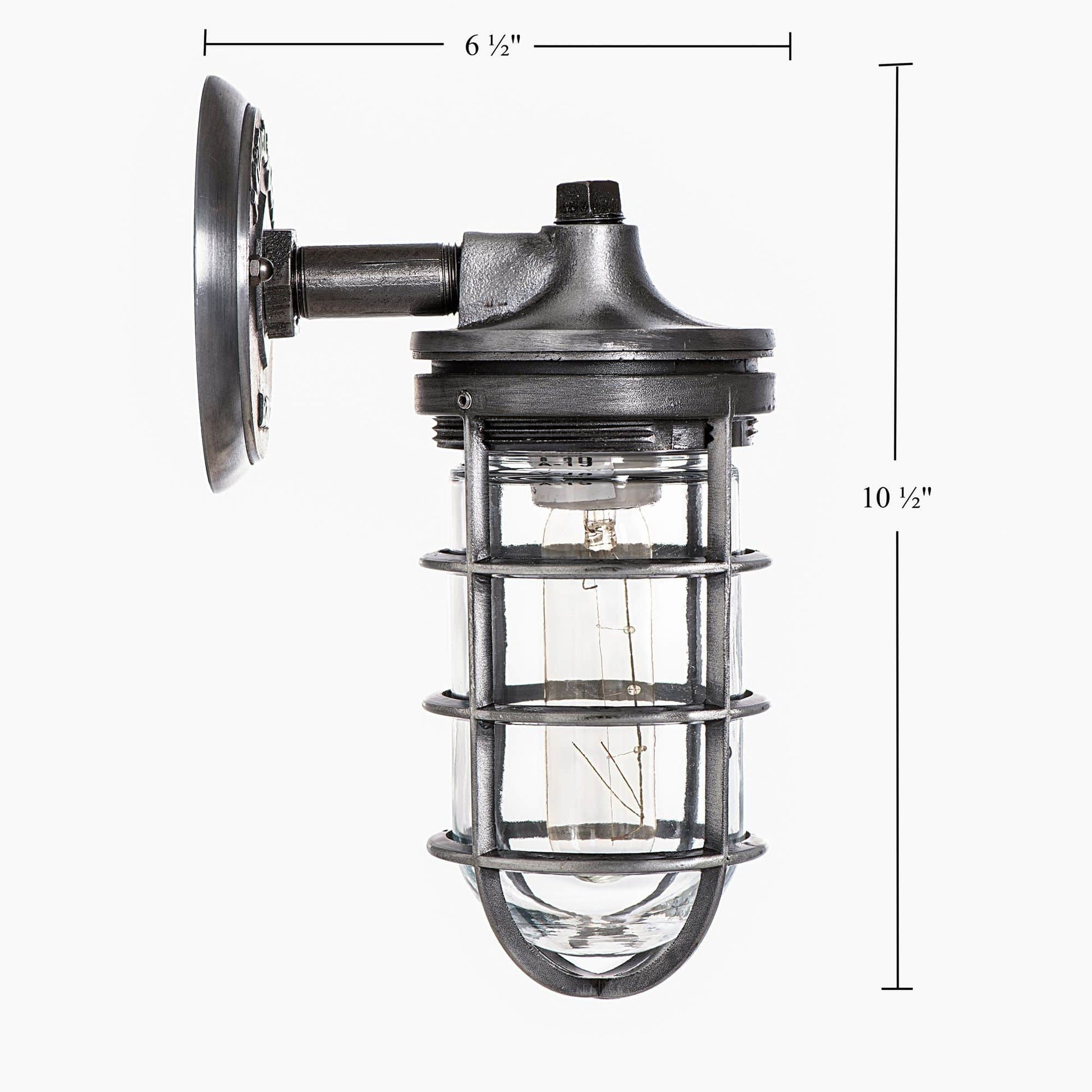 Industrial Porch Light - Cage Wall Light , outdoor sconce MillerLights