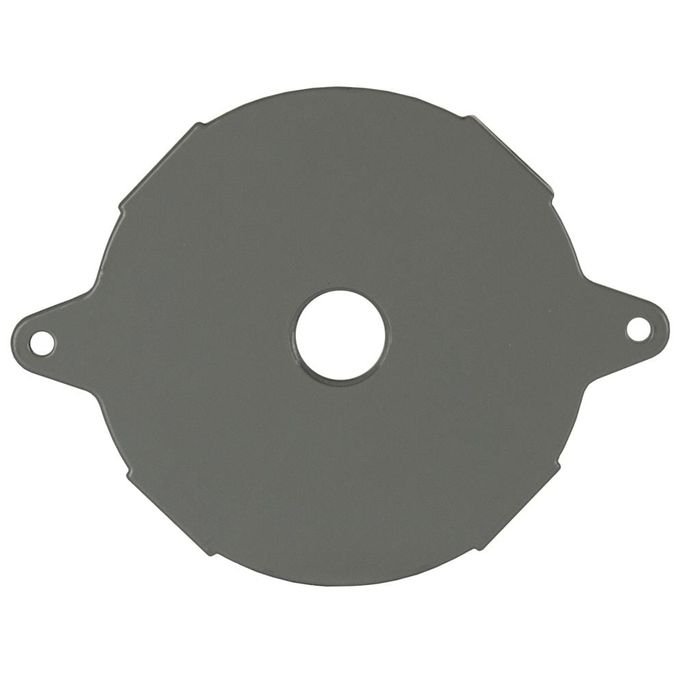 Round Gray Weatherproof Box-Gang metal with Five 1/2 in. Threaded Outlets