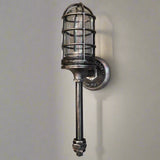dark metal wall light torch style