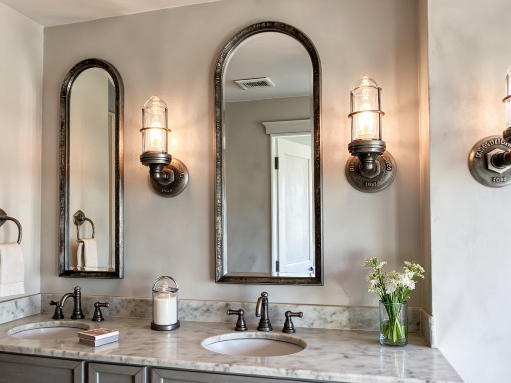 Stylish Industrial Bathroom Vanity Lighting Ideas – MillerLights