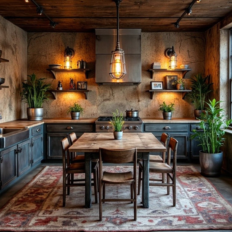 Vintage industrial wall sconce lighting for rustic homes