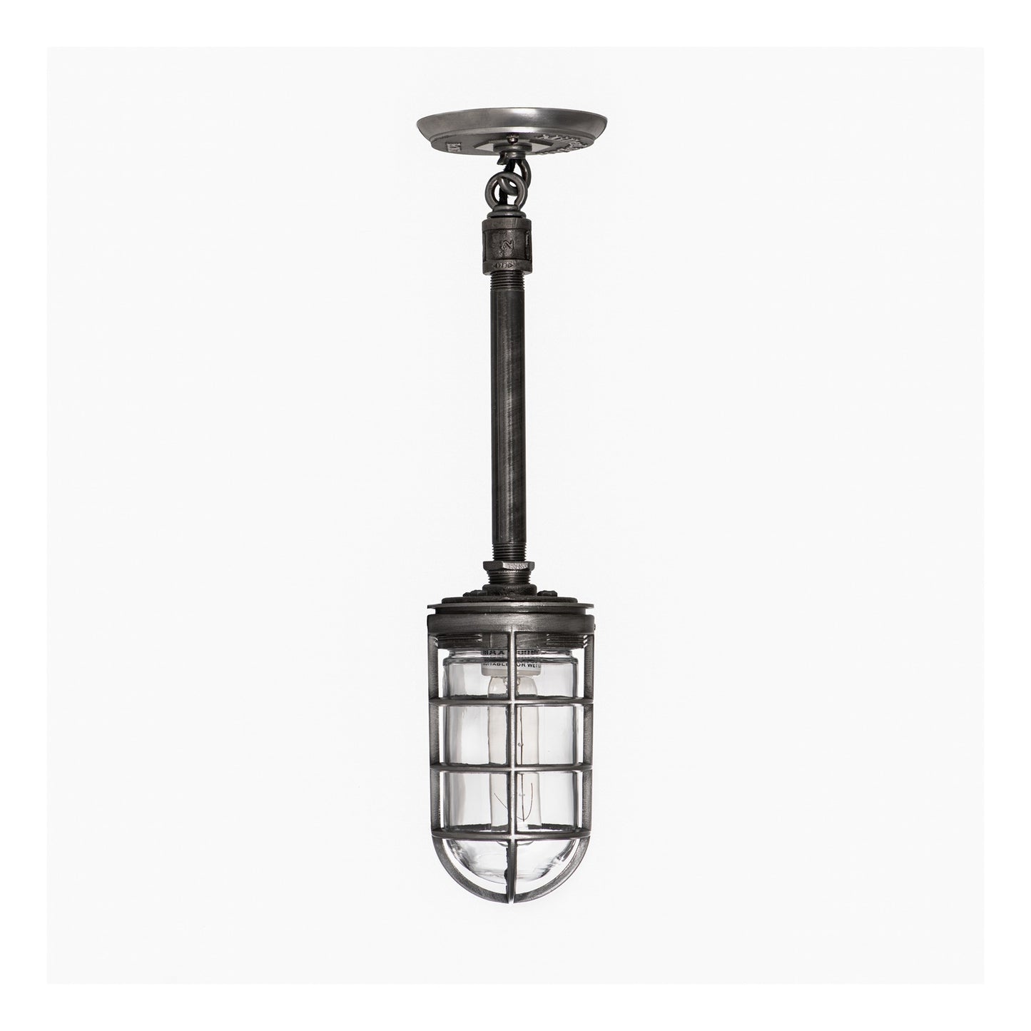 wire cage industrial pendant light millerlights