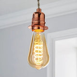 Vintage-style light bulb with spiral filament incandescent warm white