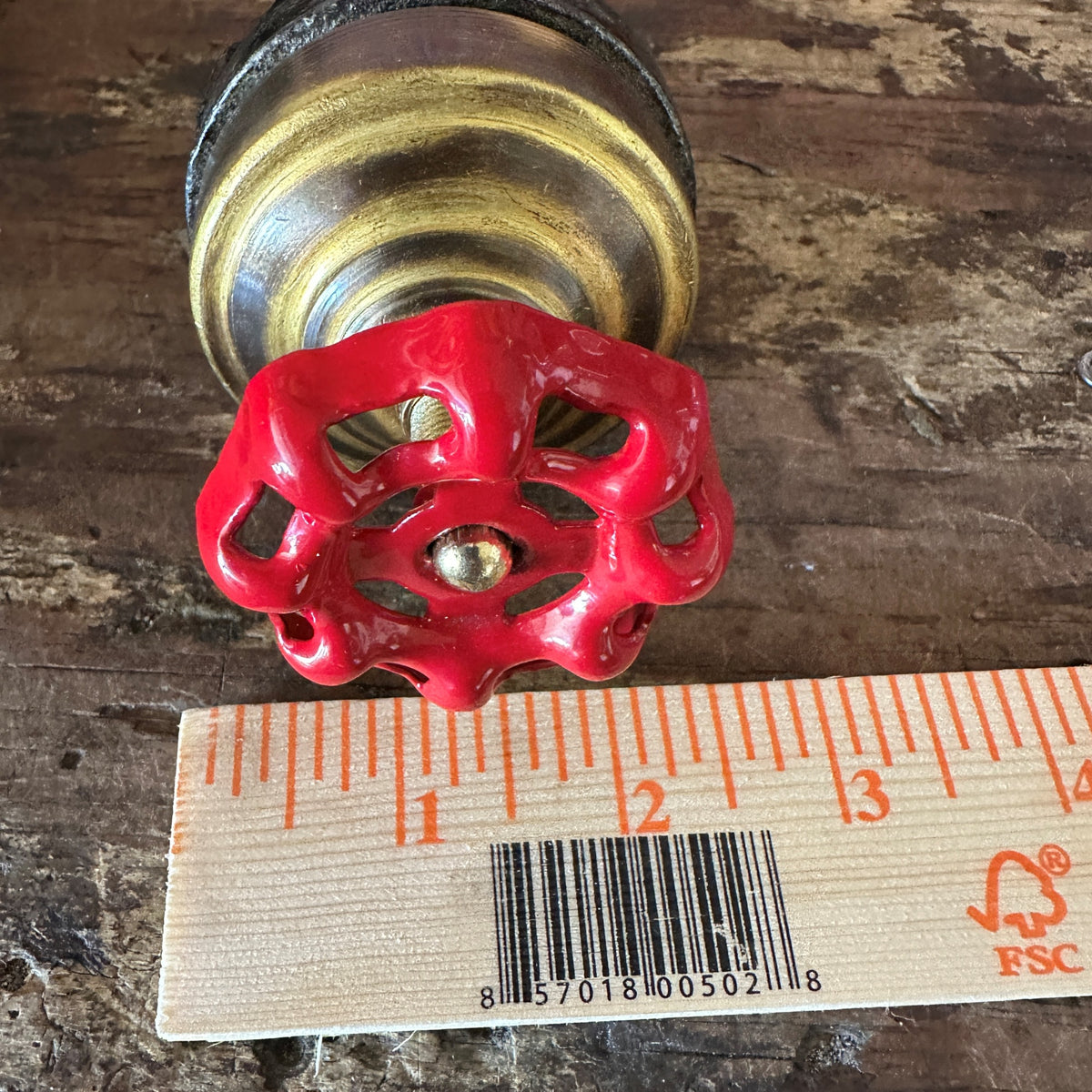 steampunk lamp red faucet handle switch