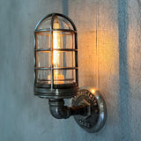 decorative wall sconce cage light fixture industrial