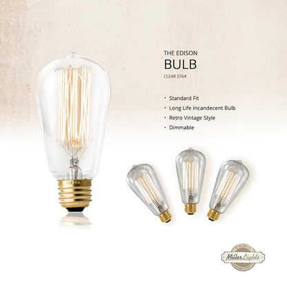 60W Vintage Edison Bulb - ST64