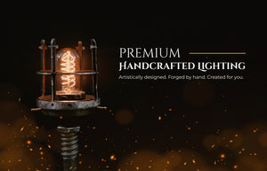 Miller Lights home page dark grungy premium handcrafted lighting  