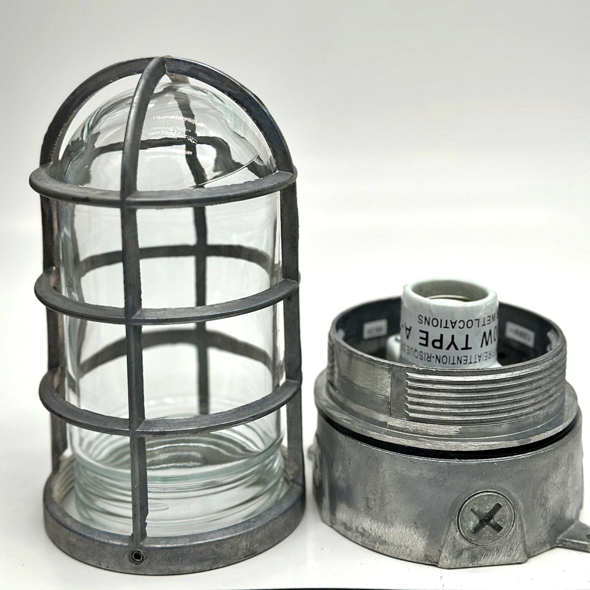 MillerLights Vapor-Tight Industrial Ceiling Light - Raw Aluminum