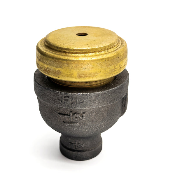 Brass Dome Pipe Cap for DIY Dimmer Switches