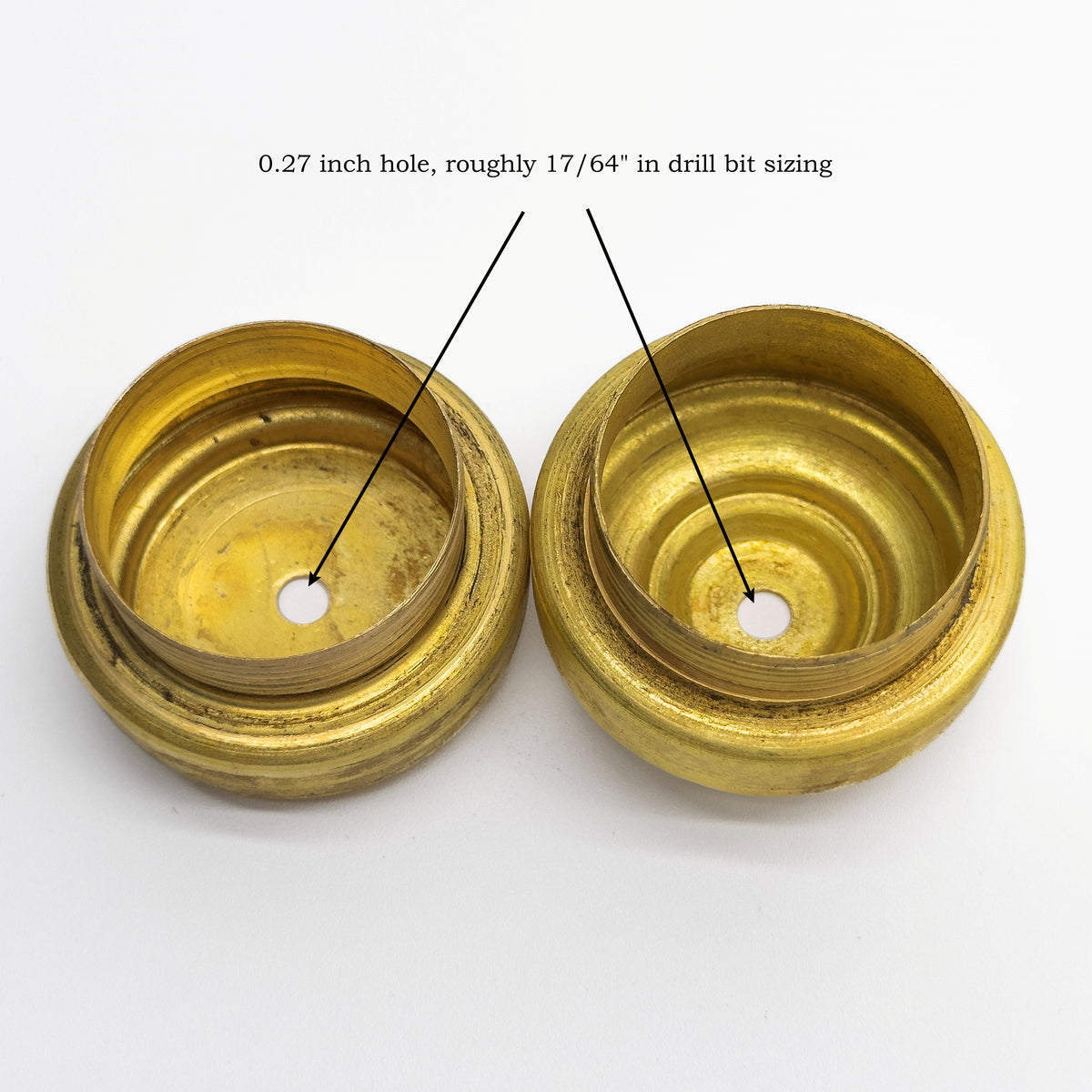 Brass Dome Pipe Cap for DIY Dimmer Switches