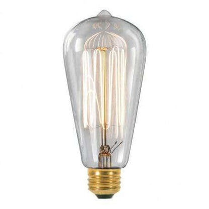 60 Watts- Clear Classic Vintage Light Bulbs ST64-120v