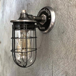 Load image into Gallery viewer, Grunge Black Wire Cage Wall Sconce
