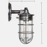 Load image into Gallery viewer, Grunge Black Wire Cage Wall Sconce
