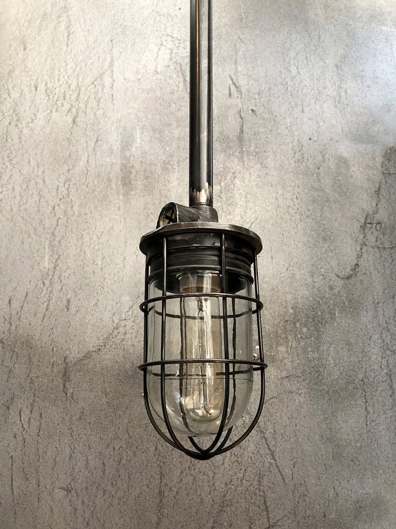 Vintage Black Pipe Pendant