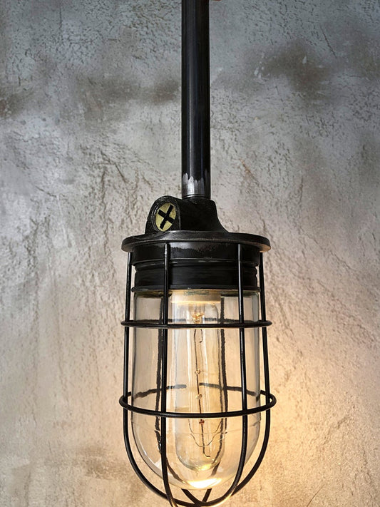 Vintage Black Pipe Pendant