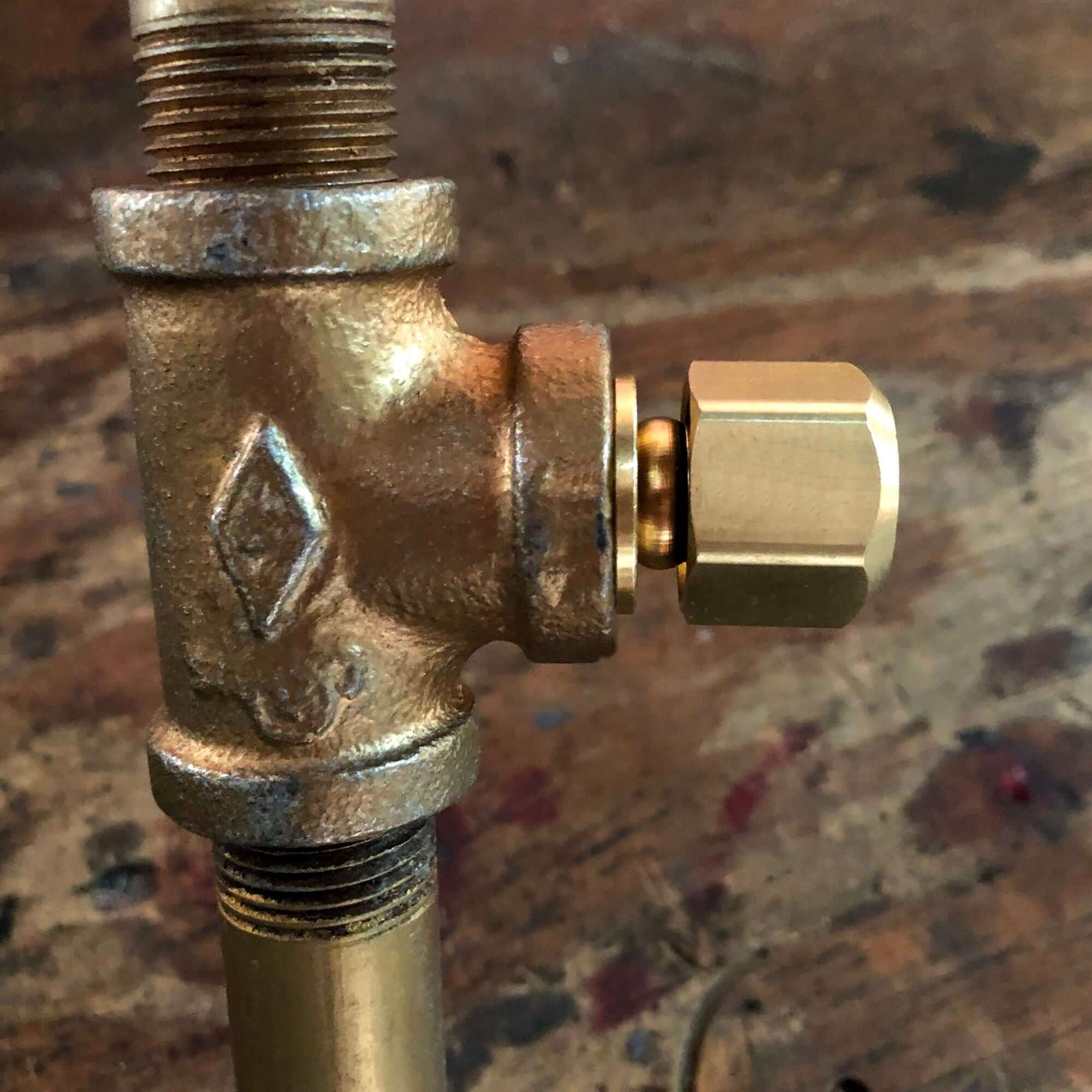 Brass Pipe Lamp Switch