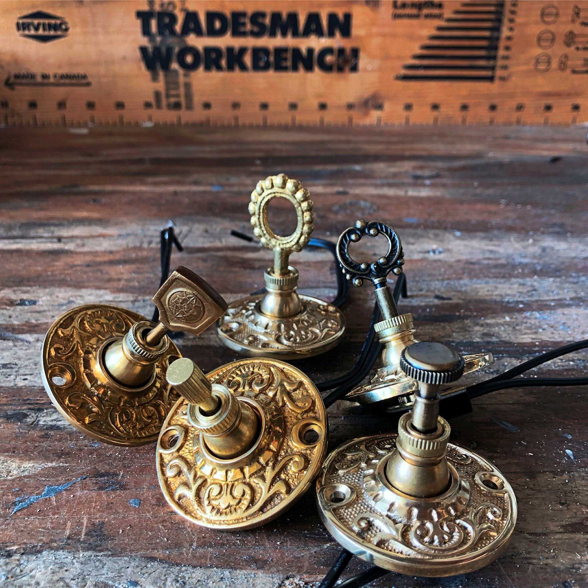 Steampunk Key Switches - Brass