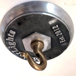 Load image into Gallery viewer, Aged Brass Hook With Wire Way 1/2” IP Male Threaded
