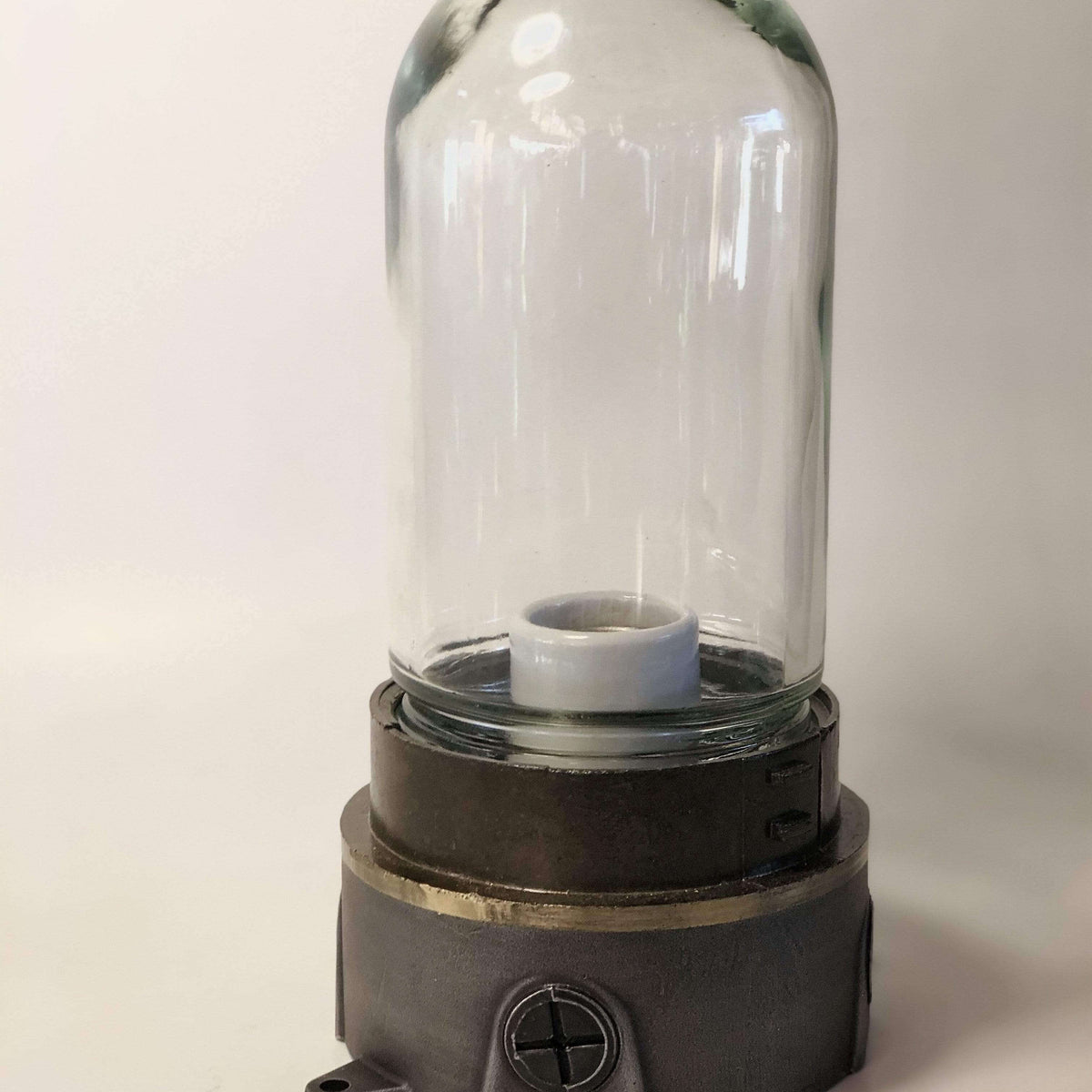 Clear Jelly Jar Glass Globe Replacement for Vapor Tight Cage Fixture