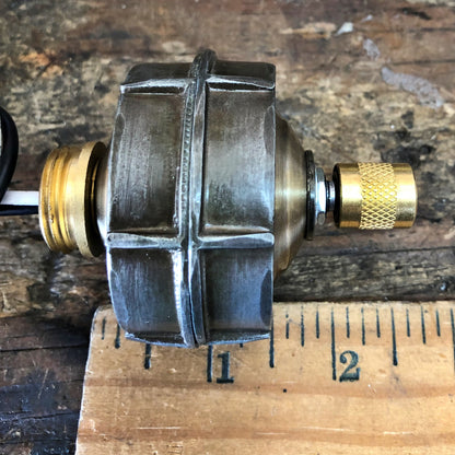 Barrel Dimmer With Brass Knob