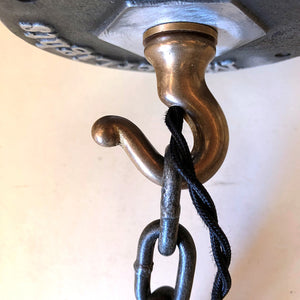 Aged Brass Hook With Wire Way 1/2” IP Male Threaded