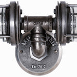 Load image into Gallery viewer, distressed black pipe wall mounted 
