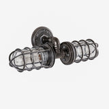 Wall-mounted sconce fixture rustic industrial style  