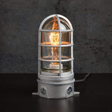 Industrial Bedside Table Lamp with USB Charger 