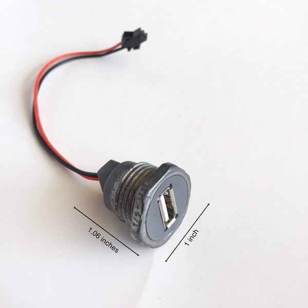 Industrial round metal USB connector