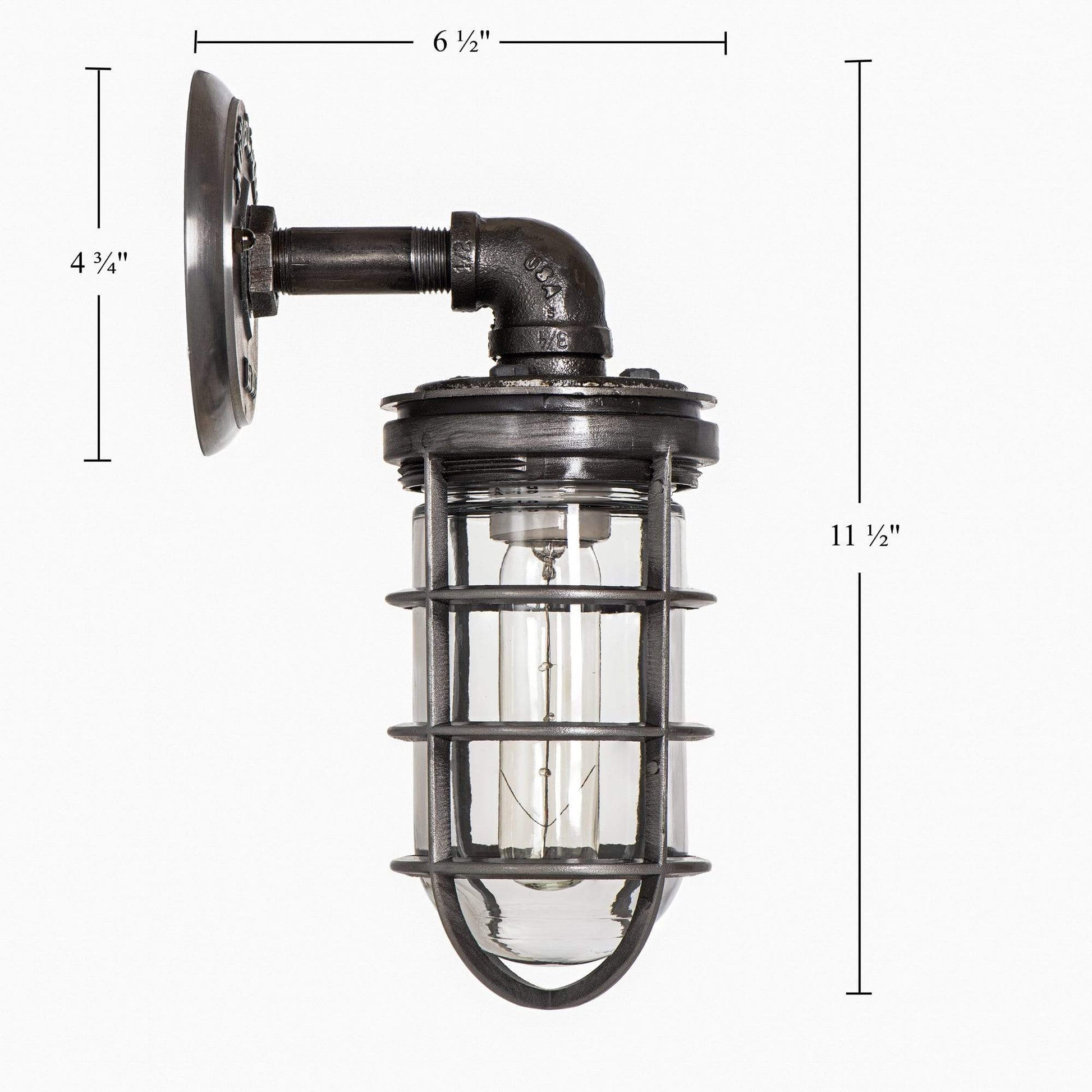 vintage industrial lighting wall sconce by MillerLights