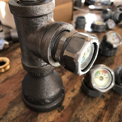 1"Gauges - Steampunk Lamp Gadgets - Manometers