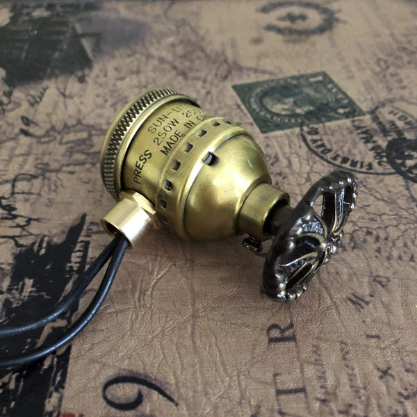 Steampunk Lamp Dimmer Switch - Antique lamp parts