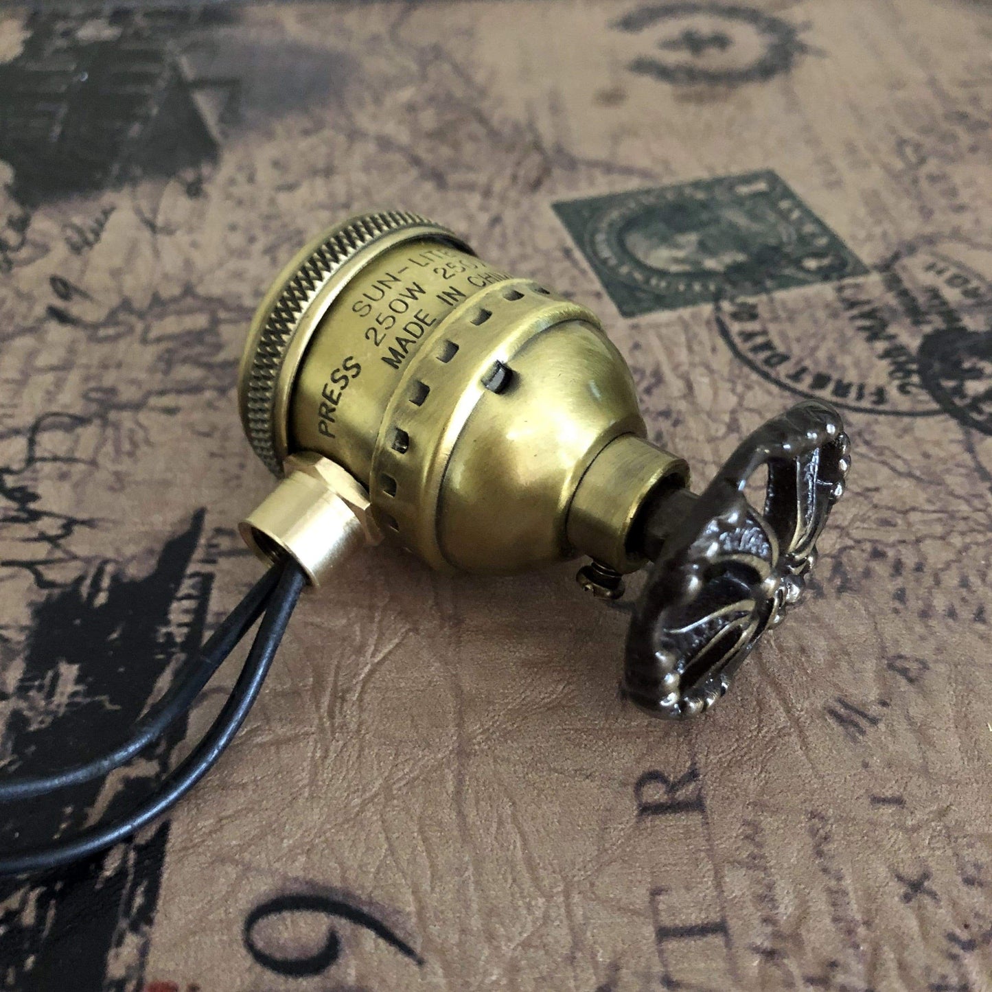 Steampunk Lamp Dimmer Switch - Antique lamp parts by MillerLight