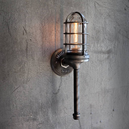 Torch Wall mount light | Industrial Cage Wall sconce  