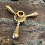 underside brass knob three prong set screw