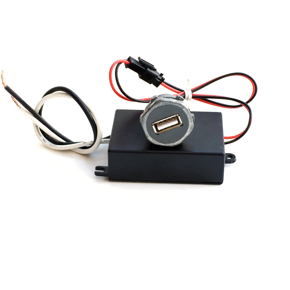 USB Port Charger DIY Kit with Power Supply round panel mount 