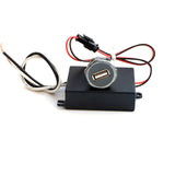 USB Port Charger DIY Kit with Power Supply round panel mount 