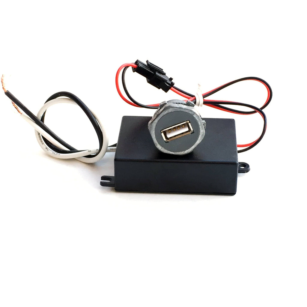 USB + Power Supply Industrial round metal USB connector for 1/2" ips front panel mount 